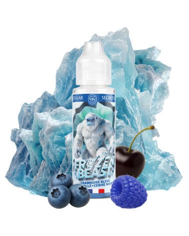 E-liquide Framboise Bleue Myrtille Cerise Noire 50ml Frozen Beast Secret’s Lab | Création Vap