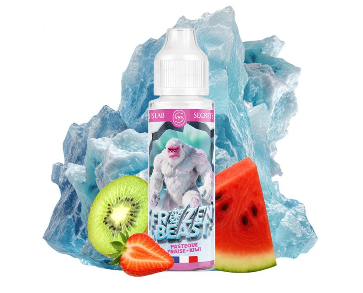 E-liquide Pastèque Fraise Kiwi 50ml Frozen Beast Secret’s Lab | Création Vap