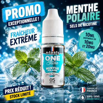 E-liquide Sels de Nicotine Menthe Polaire One Taste 10ml pas cher – Promo | Création Vap