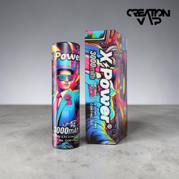 Accu 18650 3000mAh 30A X Power – Batterie Vape Haute Performance | Création Vap