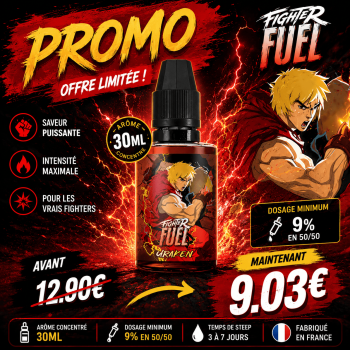 Arôme Concentré Uraken Fighter Fuel 30ml - Saveur Arbouse, Fraise et Fraîcheur