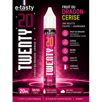 E-liquide Twenty Fruit du Dragon Cerise E.Tasty 20ml saveur fruit du dragon et cerise