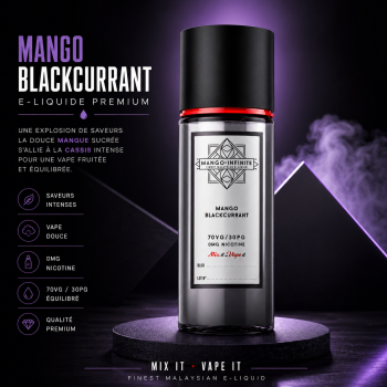 E-liquide Mango Blackcurrant Mango Infinite saveur mangue et cassis
