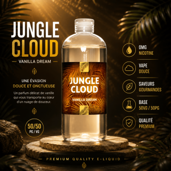 E-liquide Vanilla Dream Jungle Cloud saveur vanille 50PG 50VG