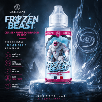 E-liquide Frozen Beast Cerise Fruit du Dragon Fraise 100ml Secrets Lab