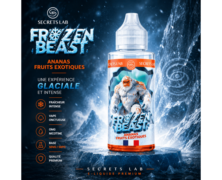 E-liquide Frozen Beast Ananas Fruits Exotiques 100ml Secrets Lab
