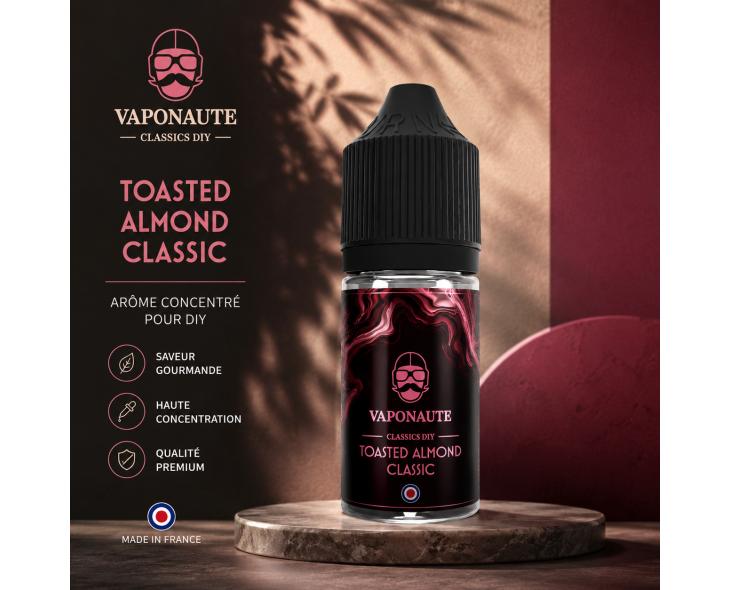 Arôme concentré Vaponaute Toasted Almond Classic 30ml pour DIY Arôme concentré Vaponaute Toasted Almond Classic 30ml pour DIY