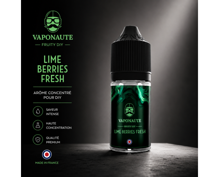Arôme concentré Vaponaute Lime Berries Fresh 30ml pour DIY Arôme concentré Vaponaute Lime Berries Fresh 30ml pour DIY