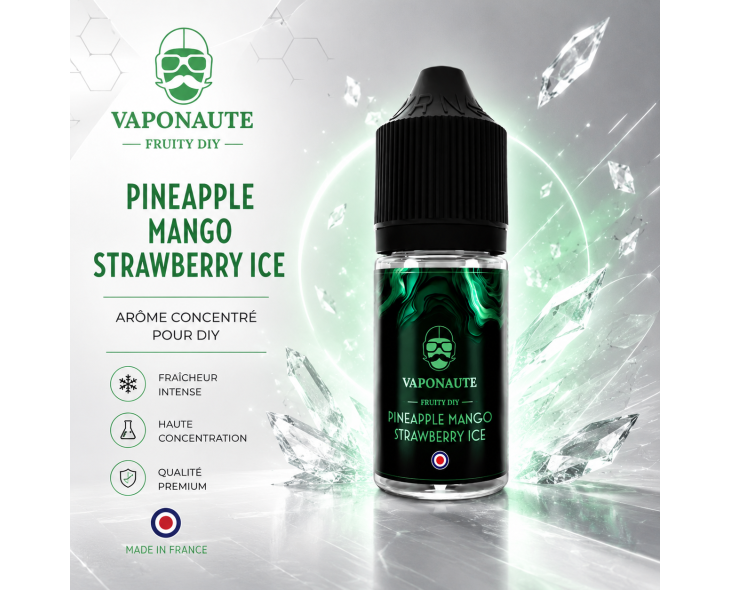 Arôme concentré Vaponaute Pineapple Mango Strawberry Ice 30ml pour DIY