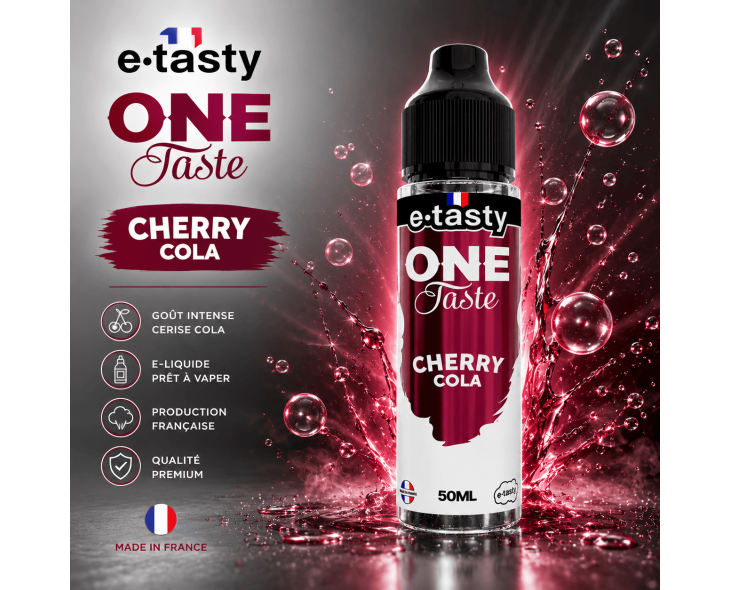E-liquide Cherry Cola One Taste E-Tasty 50ml E-liquide Cherry Cola One Taste E-Tasty 50ml