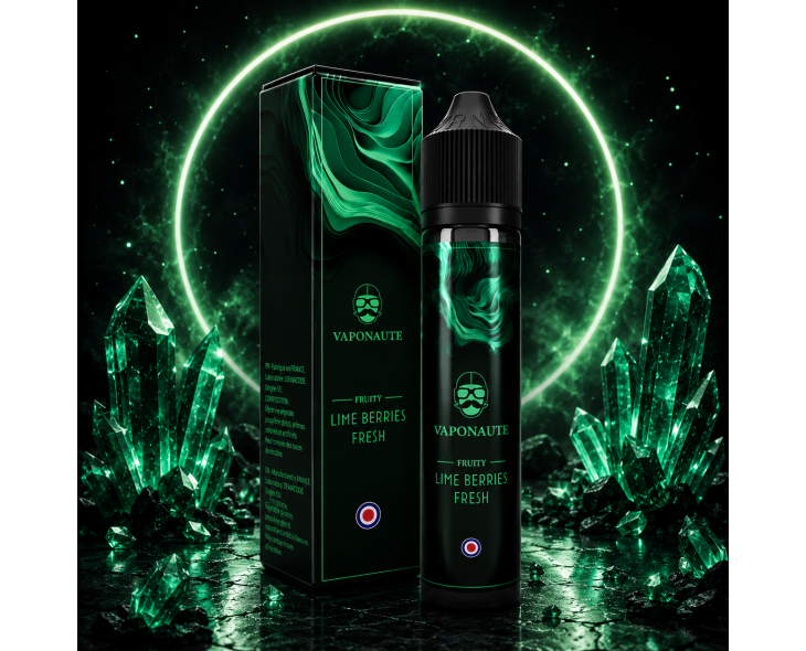 Lime Berries Fresh Vaponaute - Cristaux Émeraude Lime Berries Fresh Vaponaute - Cristaux Émeraude