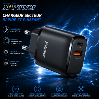 Adaptateur Secteur USB USB-C X Power 20W