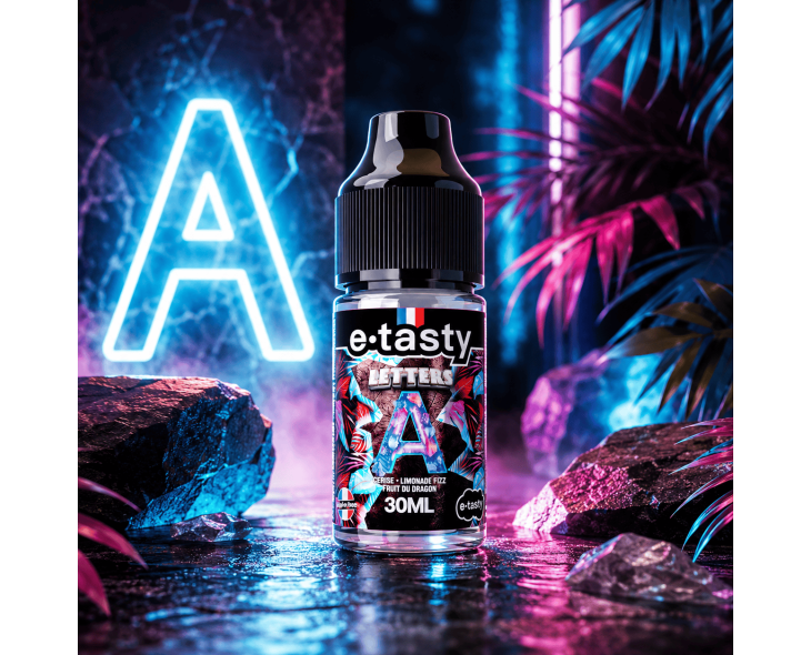 Letters A - E-Tasty | Univers Néon Bleu