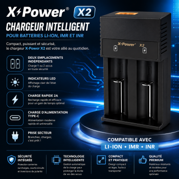 chargeur x2 xpower