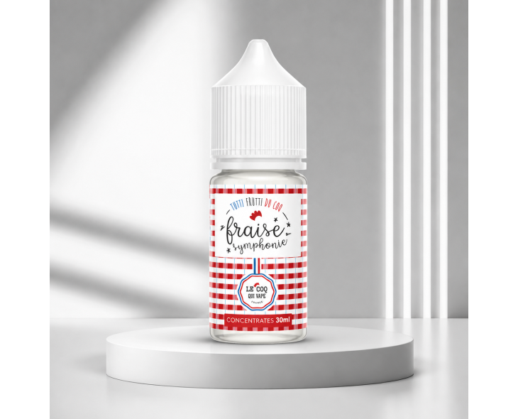 Arôme concentré Fraise Symphonie 30ml Le Coq Qui Vape Arôme concentré Fraise Symphonie 30ml Le Coq Qui Vape