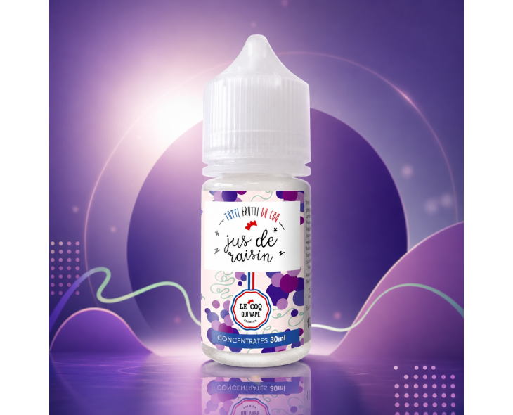 Arôme concentré Jus de Raisin 30ml Le Coq Qui Vape Arôme concentré Jus de Raisin 30ml Le Coq Qui Vape