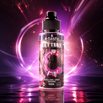 E-liquide Letters C e.Tasty 100ml saveur barbe à papa fraise grenadine