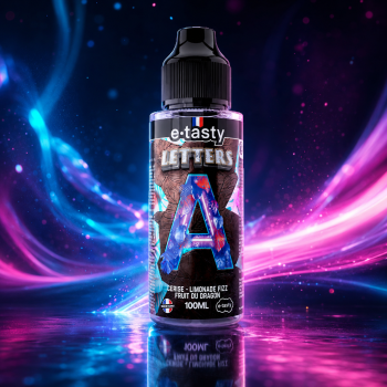 E-liquide Letters A e.Tasty 100ml saveur cerise limonade fizz fruit du dragon