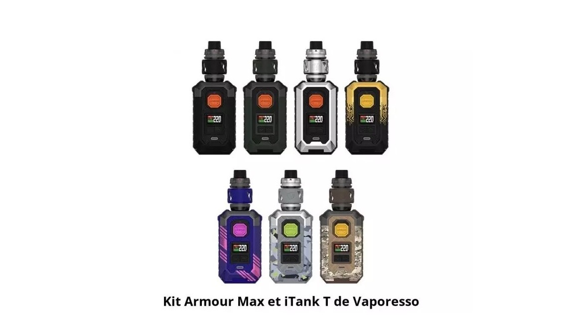 Kit Armour Max + iTank T – Mod 220 W double 21700 by Vaporesso