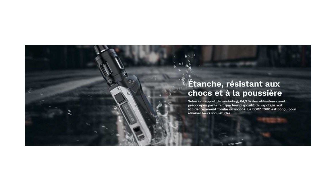 La cigarette lectronique tout terrain Forz TX80 de chez Vaporesso -  Creation-Vap